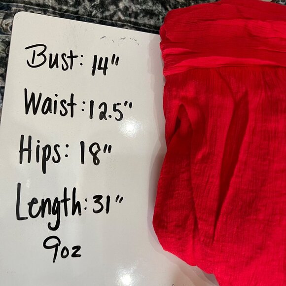 One Clothing V-Neck Sleeveless Romper Red Size Medium - Picture 10 of 10